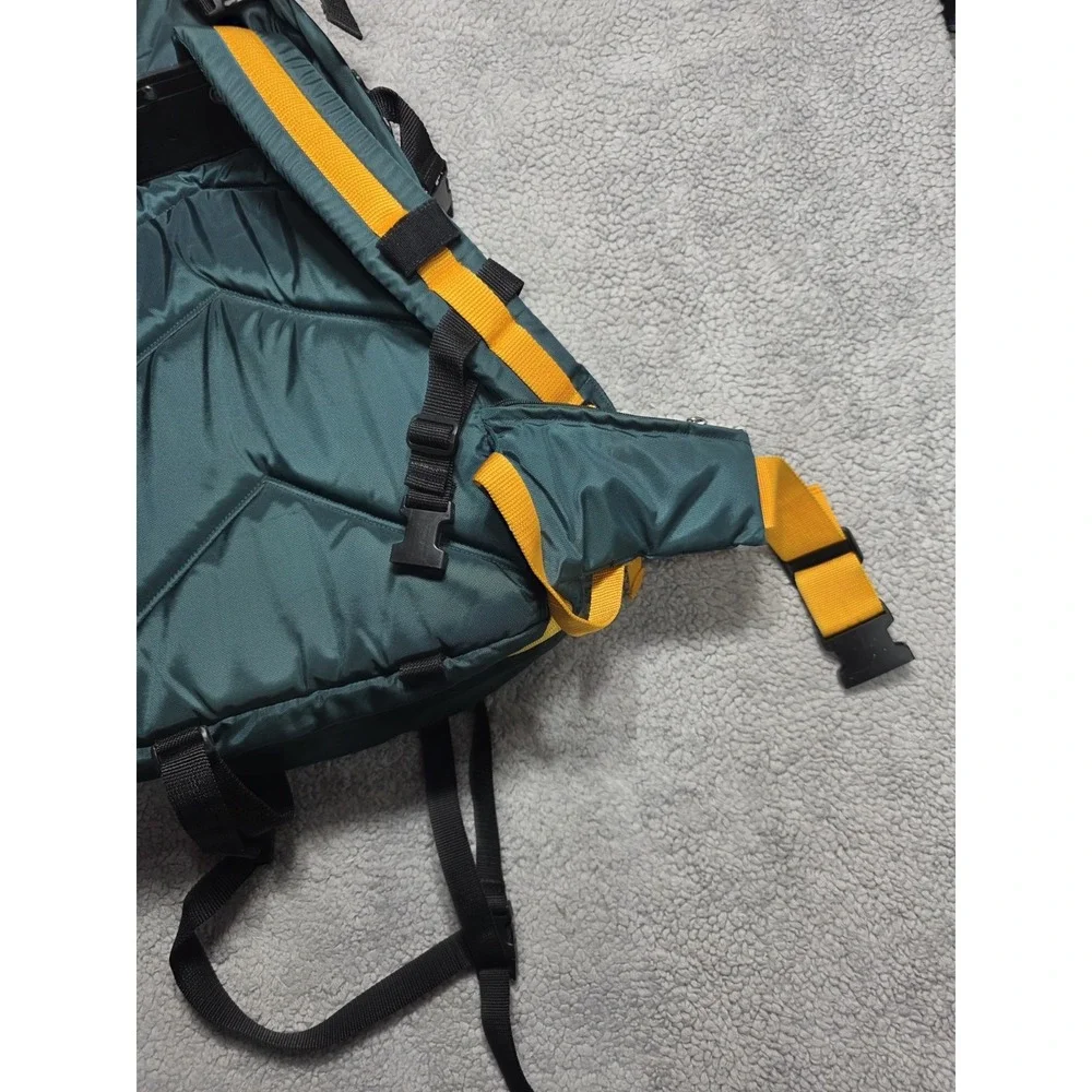 Vintage Ortovox CUMULUS Tour Hiking Backpack GREEN Orange Yellow SEE DESCRIPTION